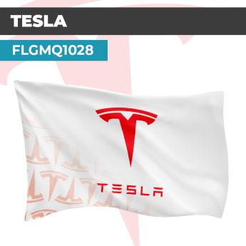 Drapeau TESLA | Pavillon | Marque et Logo Automobile