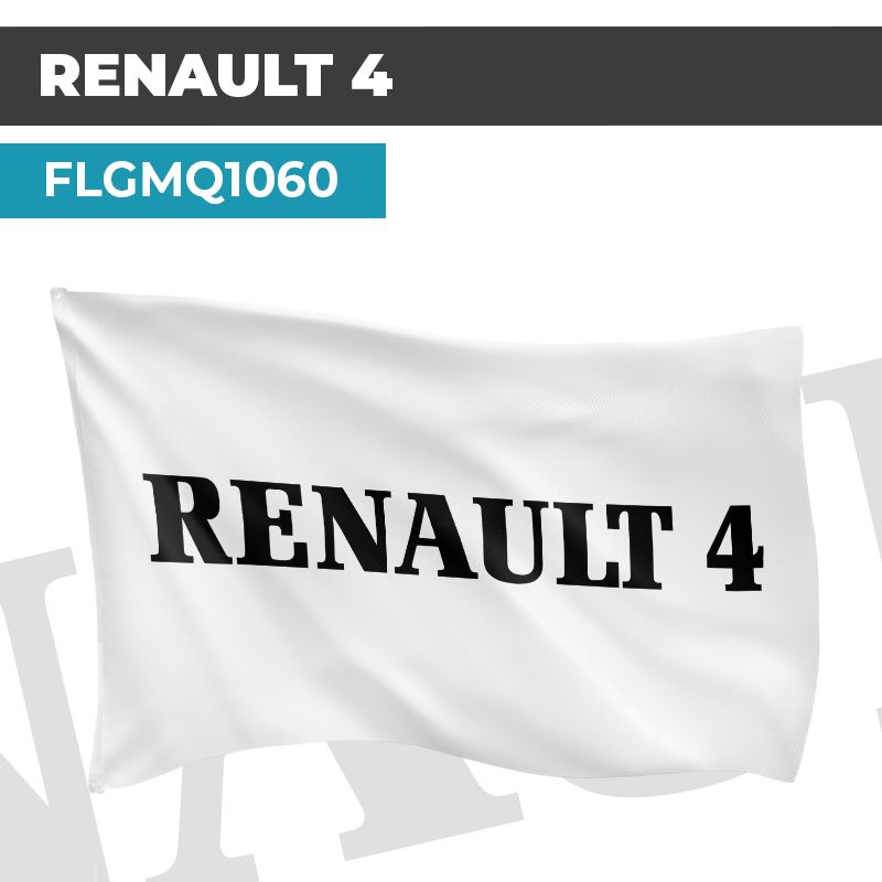 Drapeau RENAULT 4 | Pavillon | Marque et Logo Automobile