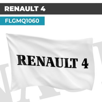 Drapeau RENAULT 4 | Pavillon | Marque et Logo Automobile