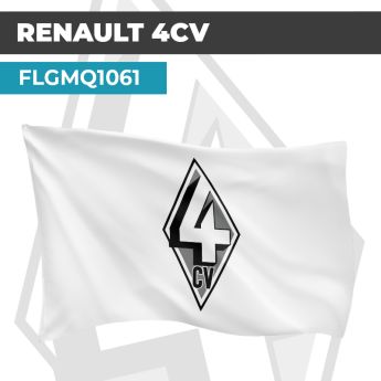 Drapeau RENAULT 4CV | Pavillon | Marque et Logo Automobile