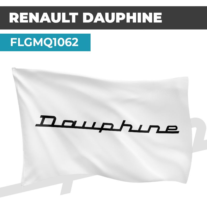 Drapeau RENAULT DAUPHINE | Pavillon | Marque et Logo Automobile