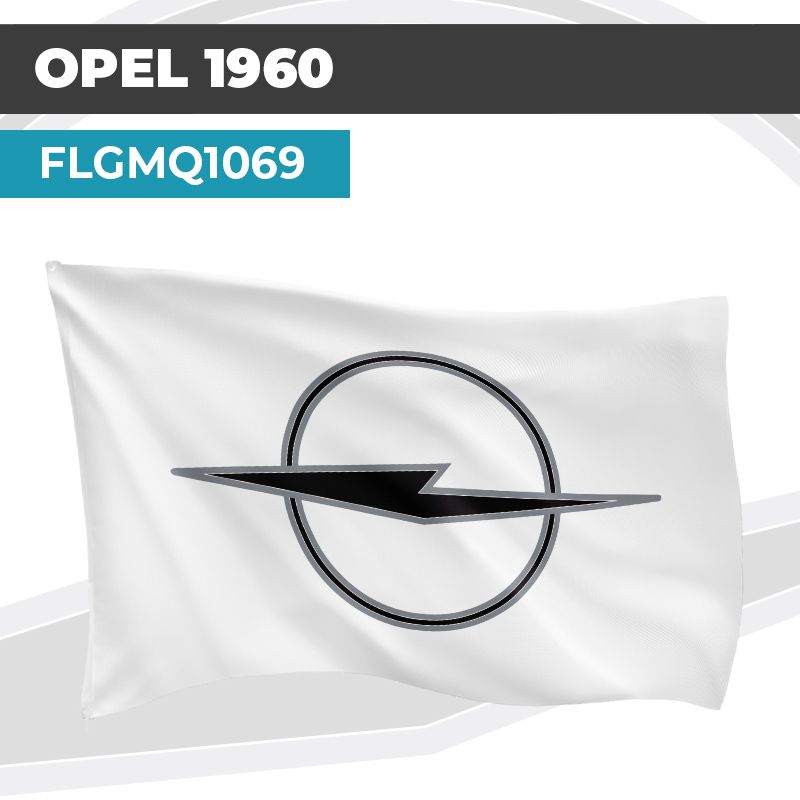 Drapeau OPEL 1960 | Pavillon | Marque et Logo Automobile