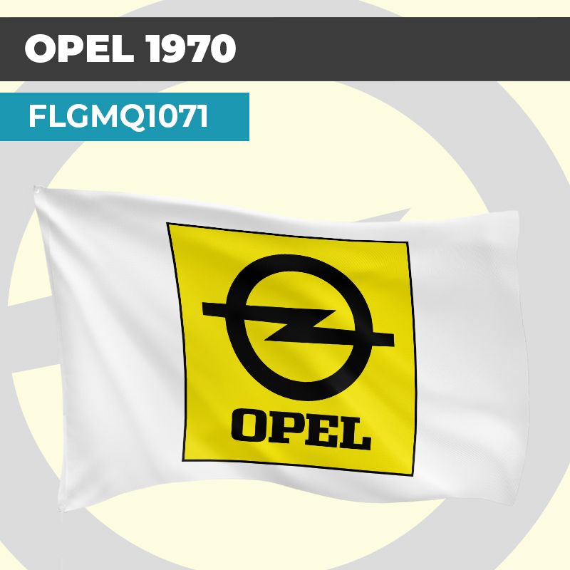 Drapeau OPEL 1970 | Pavillon | Marque et Logo Automobile