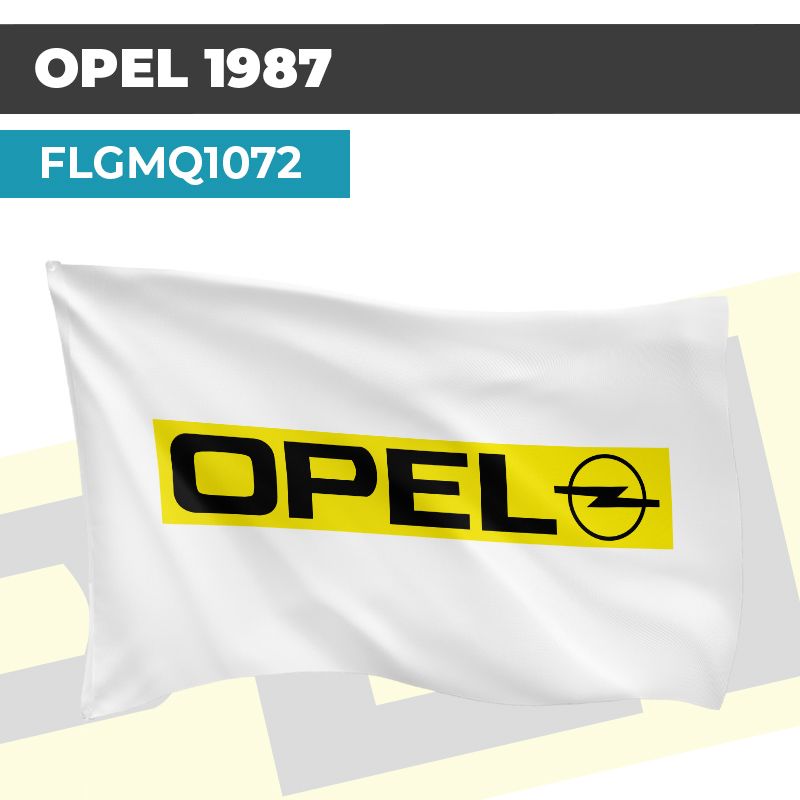 Drapeau OPEL 1987 | Pavillon | Marque et Logo Automobile