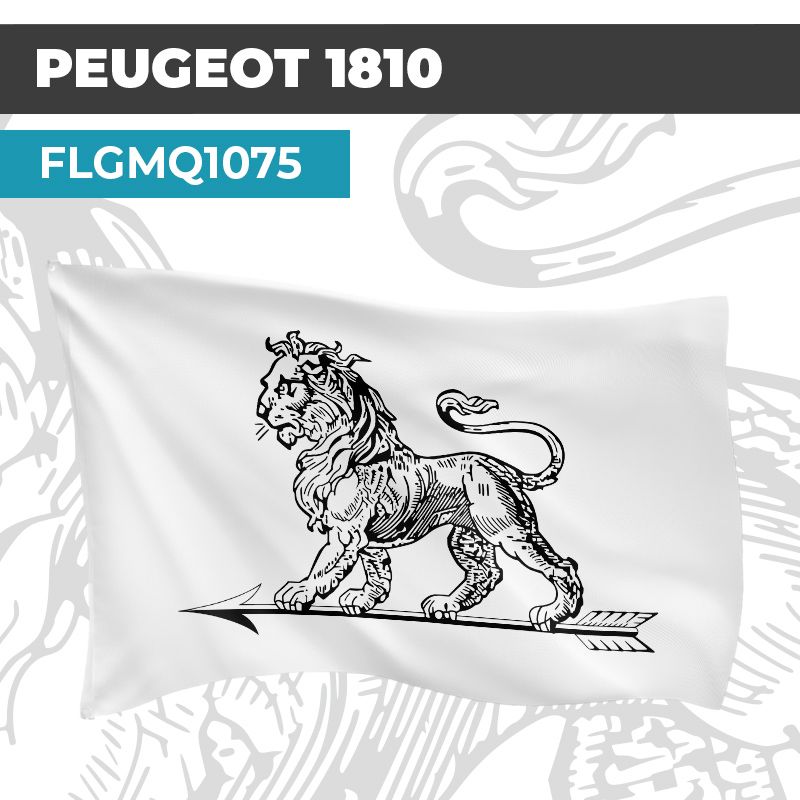 Drapeau PEUGEOT 1810 | Pavillon | Marque et Logo Automobile