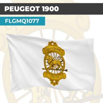 Drapeau PEUGEOT 1900 | Pavillon | Marque et Logo Automobile