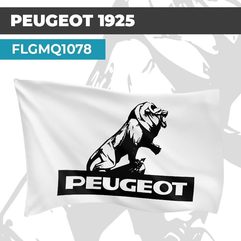 Drapeau PEUGEOT 1925 | Pavillon | Marque et Logo Automobile