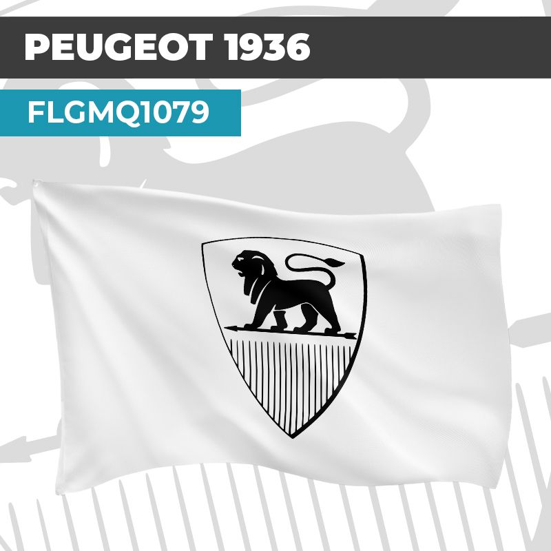 Drapeau PEUGEOT 1936 | Pavillon | Marque et Logo Automobile