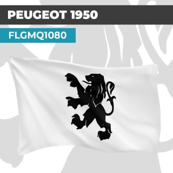 Drapeau PEUGEOT 1950 | Pavillon | Marque et Logo Automobile