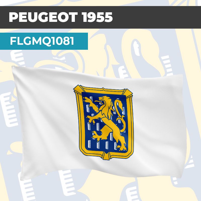 Drapeau PEUGEOT 1955 | Pavillon | Marque et Logo Automobile