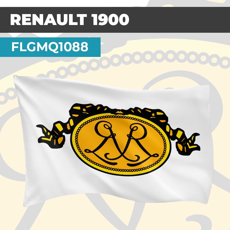 Drapeau RENAULT 1900 | Pavillon | Marque et Logo Automobile