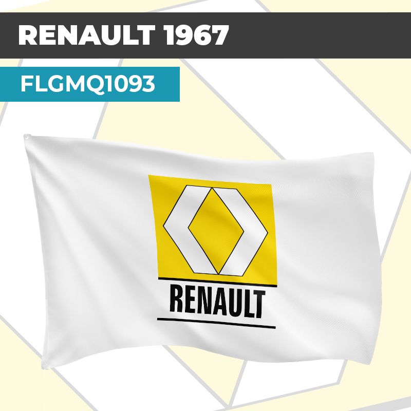 Drapeau RENAULT 1967 | Pavillon | Marque et Logo Automobile