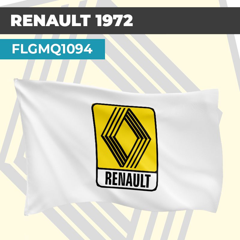Drapeau RENAULT 1972 | Pavillon | Marque et Logo Automobile