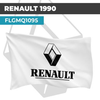 Drapeau RENAULT 1990 | Pavillon | Marque et Logo Automobile