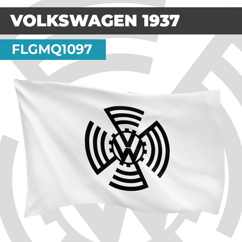 Drapeau VOLKSWAGEN 1937 | Pavillon | Marque et Logo Automobile