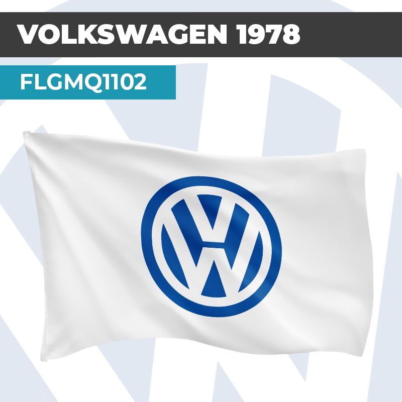 Drapeau VOLKSWAGEN 1978 | Pavillon | Marque et Logo Automobile