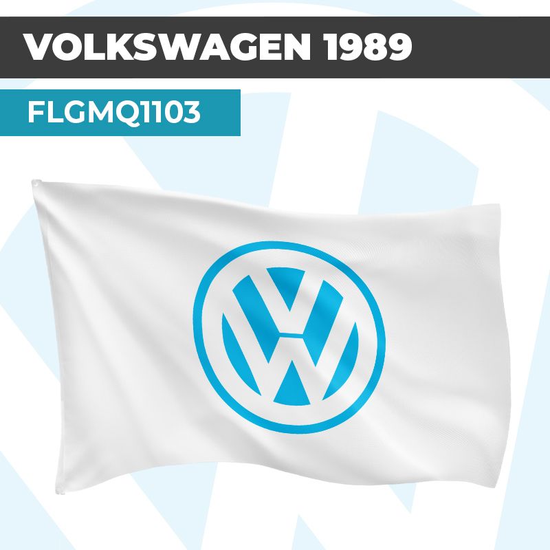 Drapeau VOLKSWAGEN 1989 | Pavillon | Marque et Logo Automobile