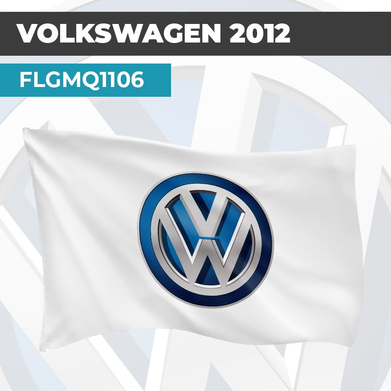 Drapeau VOLKSWAGEN 2012 | Pavillon | Marque et Logo Automobile
