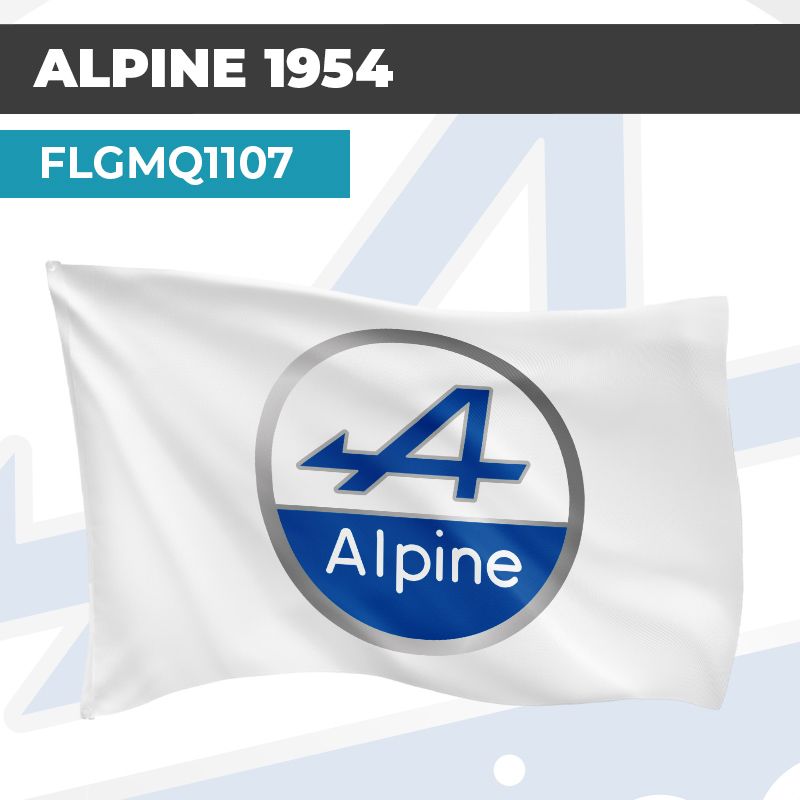 Drapeau ALPINE 1954 | Pavillon | Marque et Logo Automobile