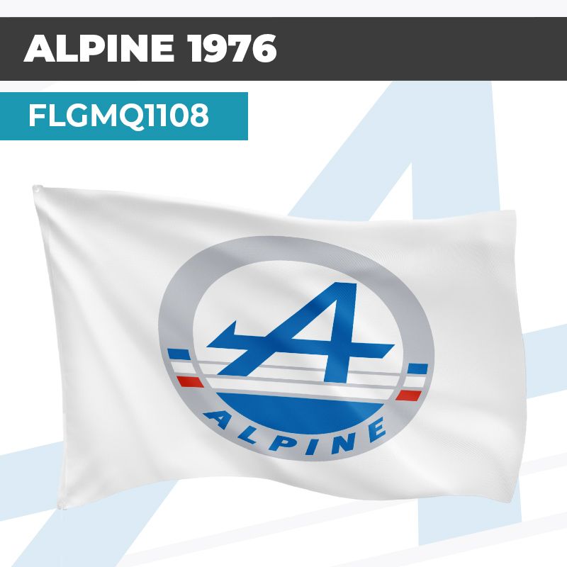 Drapeau ALPINE 1976 | Pavillon | Marque et Logo Automobile