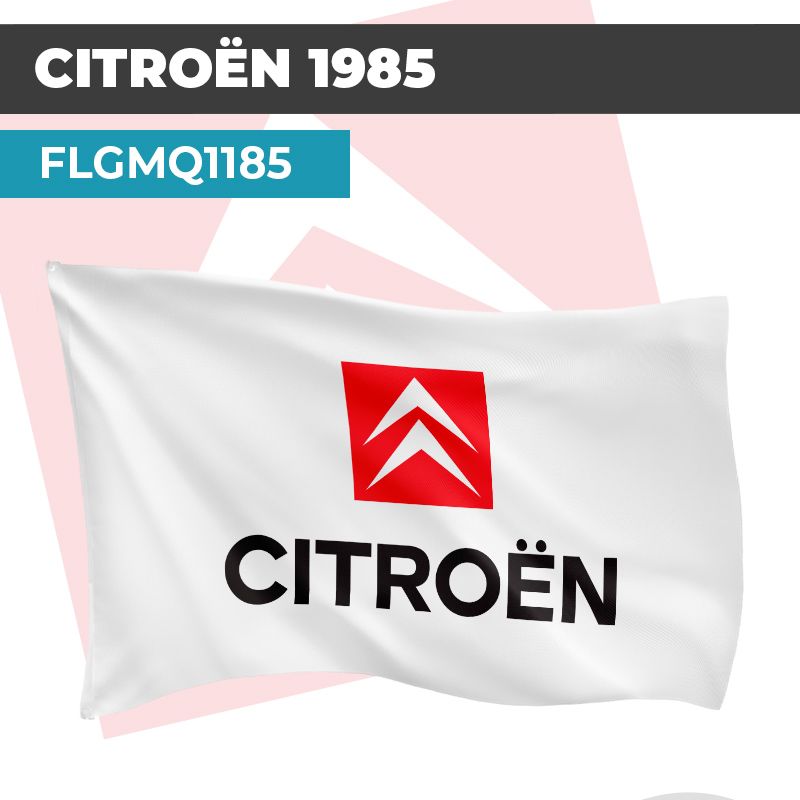 Drapeau CITROËN 1985 | Pavillon | Marque et Logo Automobile