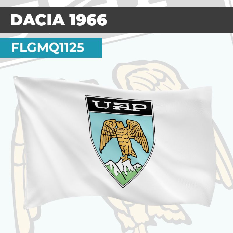 Drapeau DACIA 1966 | Pavillon | Marque et Logo Automobile