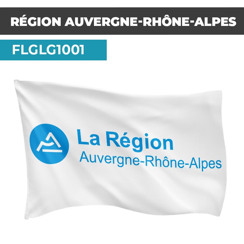 Drapeau AUVERGNE-RHÔNE-ALPES | Pavillon | Régions Françaises