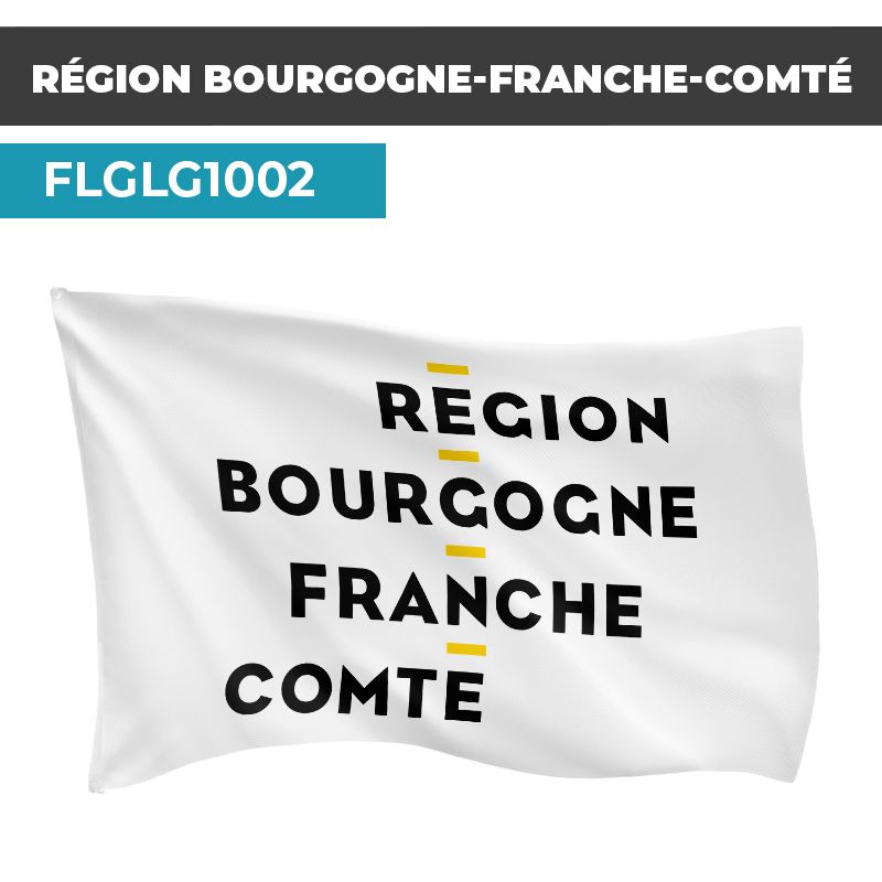 Drapeau BOURGOGNE-FRANCHE-COMTÉ | Pavillon | Régions Françaises