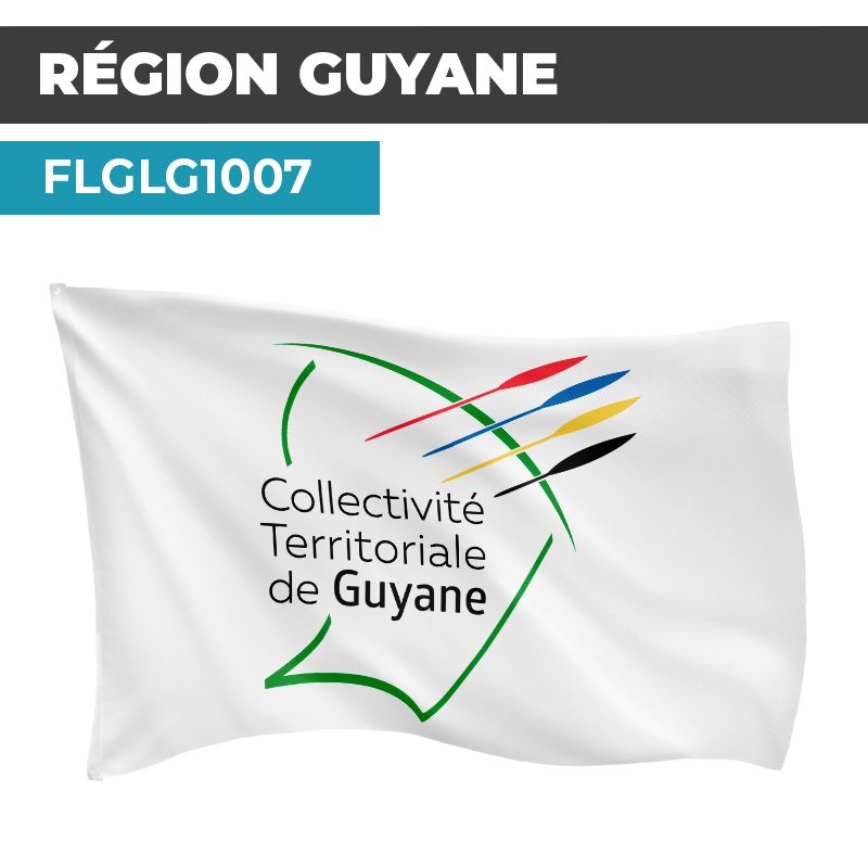 Drapeau GUYANE | Pavillon | Régions Françaises