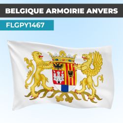 Drapeau ARMOIRIE ANVERS | Pavillon | Provinces Belges