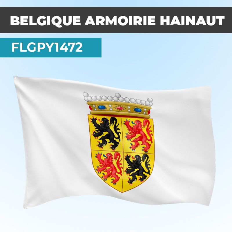 Drapeau ARMOIRIE HAINAUT | Pavillon | Provinces Belges