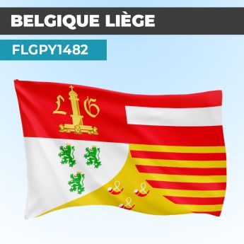 Drapeau LIÈGE | Pavillon | Provinces Belges