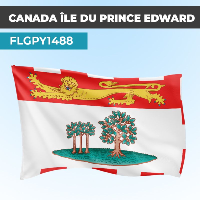 Drapeau ÎLE DU PRINCE EDWARD | Pavillon | Provinces Canadiennes