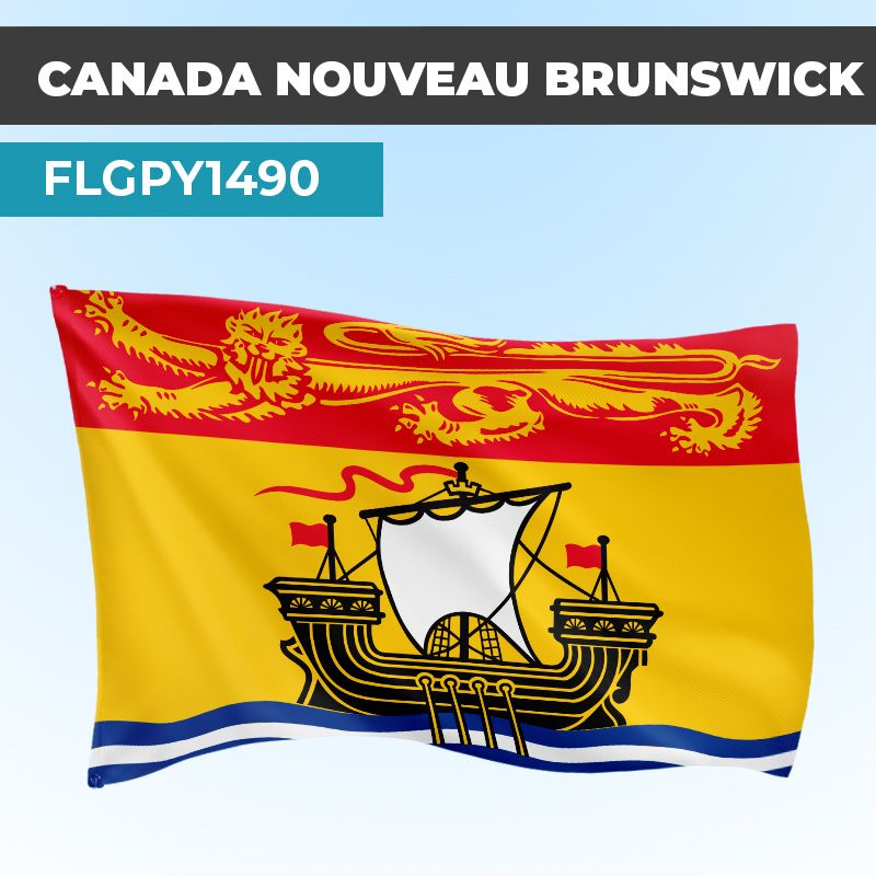 Drapeau NOUVEAU BRUNSWICK | Pavillon | Provinces Canadiennes