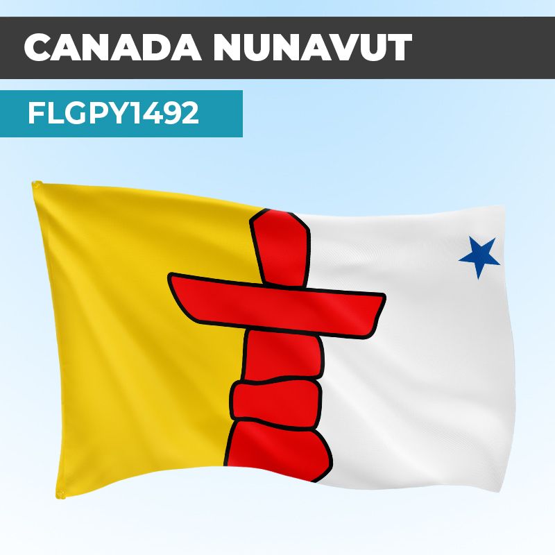 Drapeau NUNAVUT | Pavillon | Provinces Canadiennes