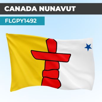 Drapeau NUNAVUT | Pavillon | Provinces Canadiennes