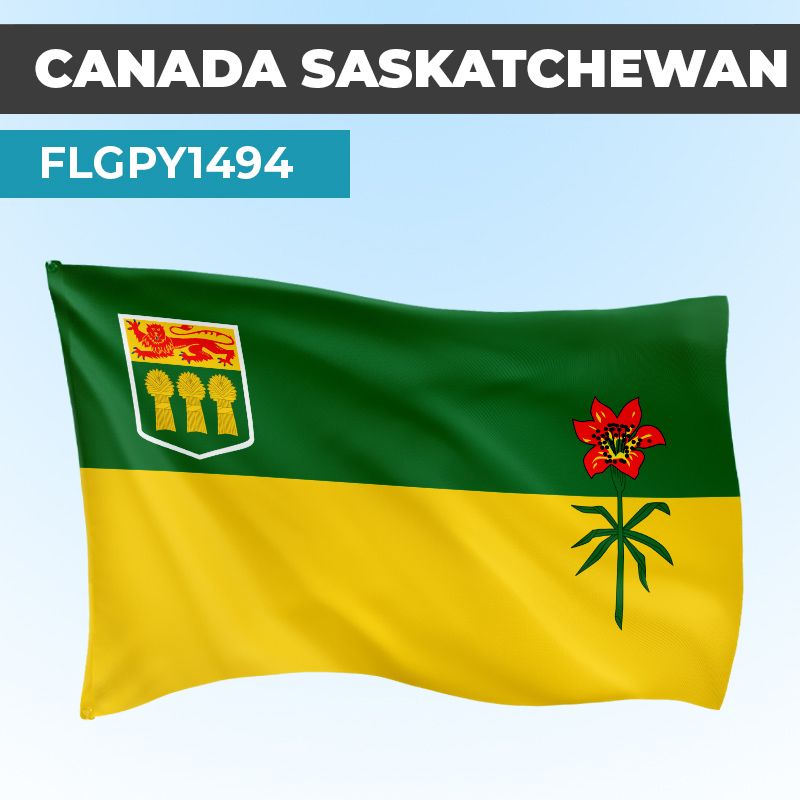 Drapeau SASKATCHEWAN | Pavillon | Provinces Canadiennes