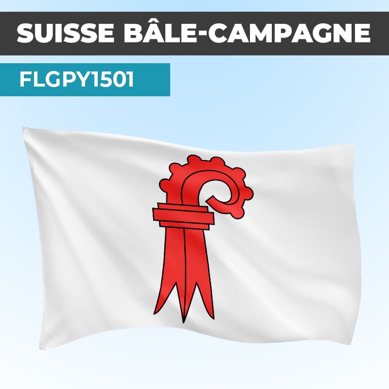 Drapeau BÂLE-CAMPAGNE | Pavillon | Cantons Suisses