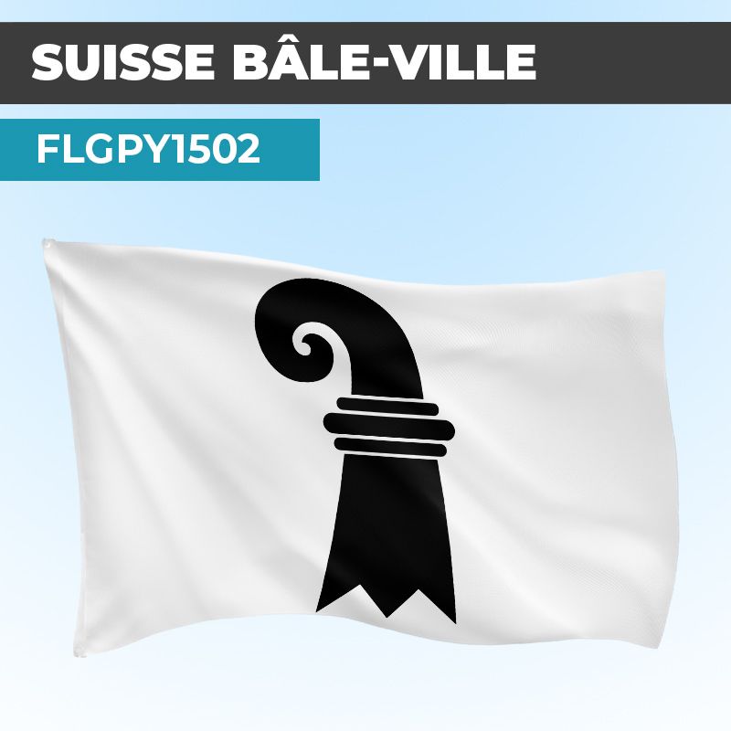 Drapeau BÂLE-VILLE | Pavillon | Cantons Suisses