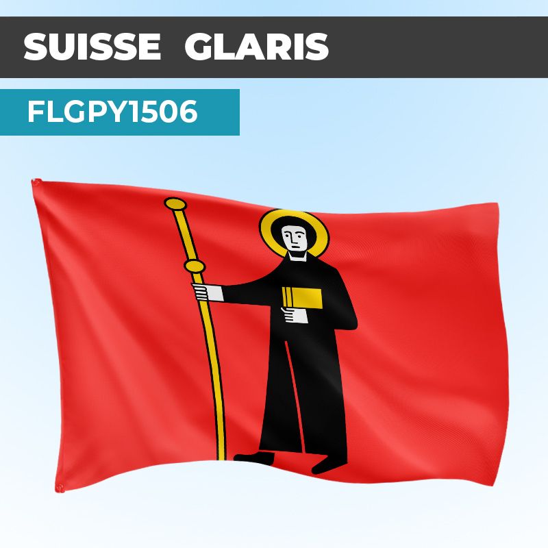 Drapeau GLARIS | Pavillon | Cantons Suisses