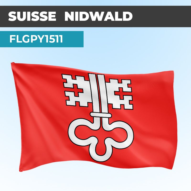 Drapeau NIDWALD | Pavillon | Cantons Suisses