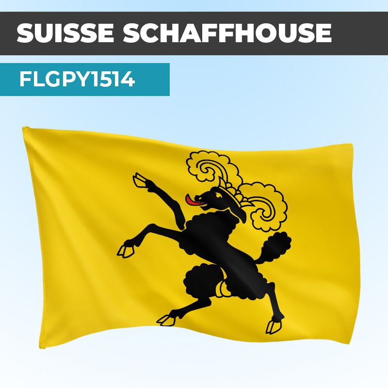 Drapeau SCHAFFHOUSE | Pavillon | Cantons Suisses