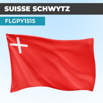 Drapeau SCHWYTZ | Pavillon | Cantons Suisses