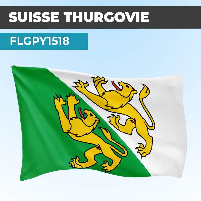 Drapeau THURGOVIE | Pavillon | Cantons Suisses
