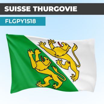 Drapeau THURGOVIE | Pavillon | Cantons Suisses