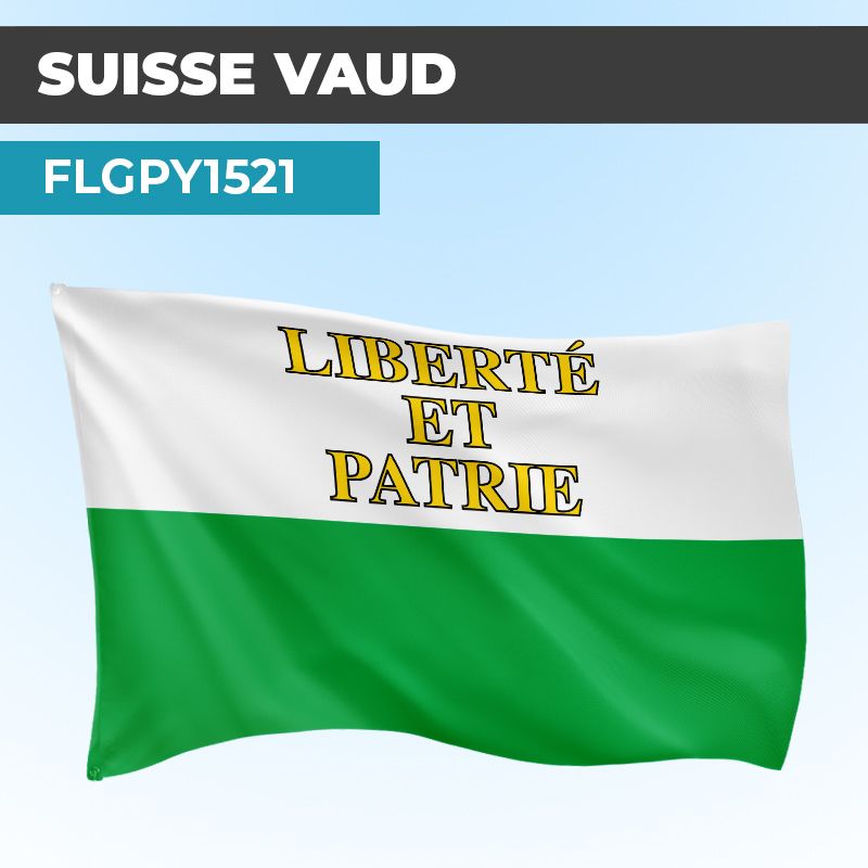 Drapeau VAUD | Pavillon | Cantons Suisses