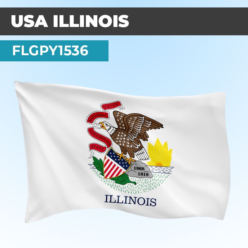 Drapeau ILLINOIS | Pavillon | États Américains