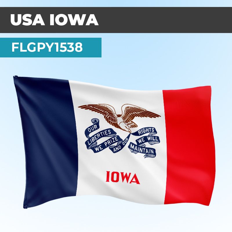 Drapeau IOWA | Pavillon | États Américains