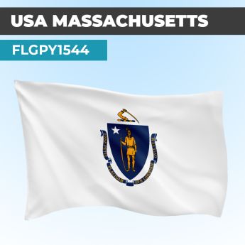 Drapeau MASSACHUSETTS | Pavillon | États Américains