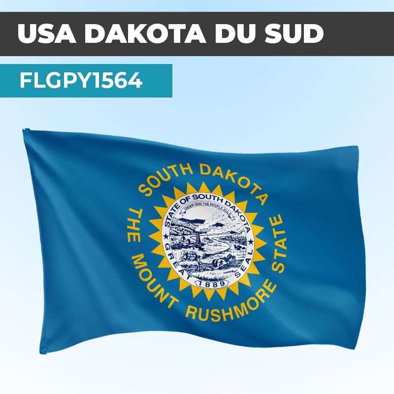 Drapeau DAKOTA DU SUD | Pavillon | États Américains